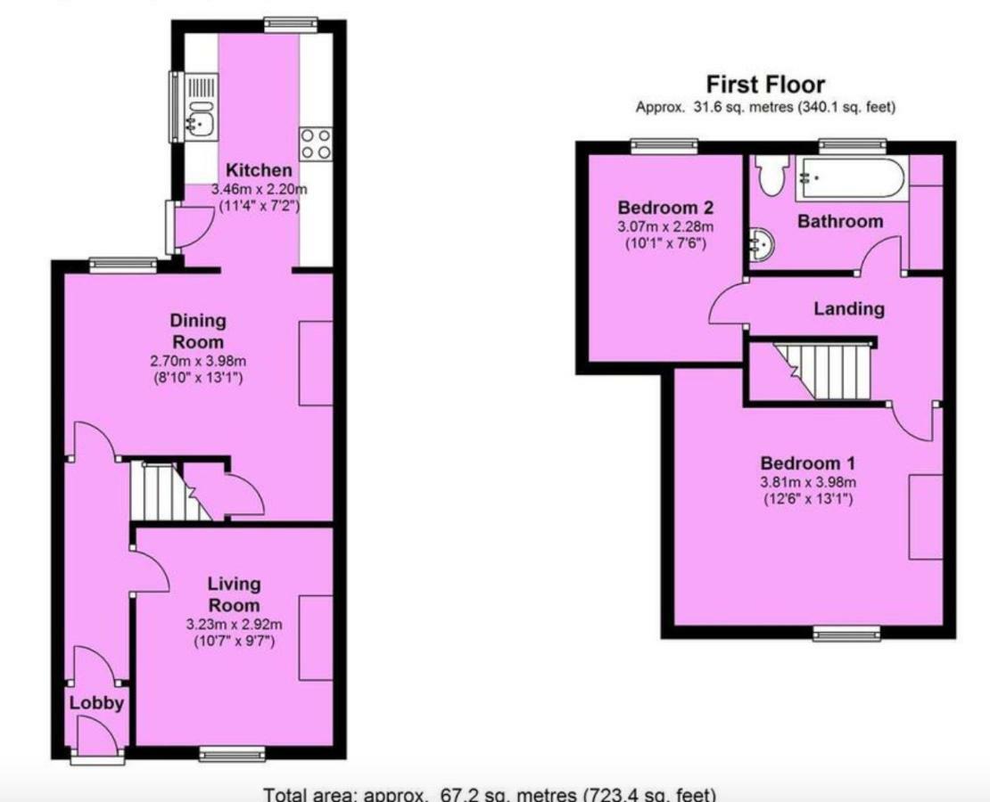 Entire 2-Bedroom House With Garden York Exterior photo